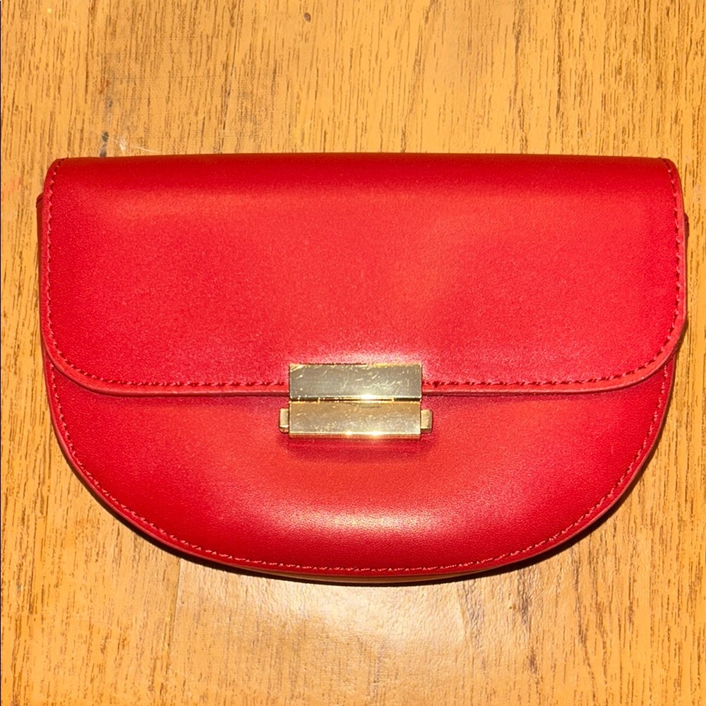 Elegant Red Clutch Belt Bag